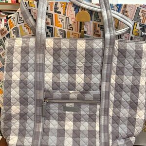 Vera Bradley Gray Checkered Tote